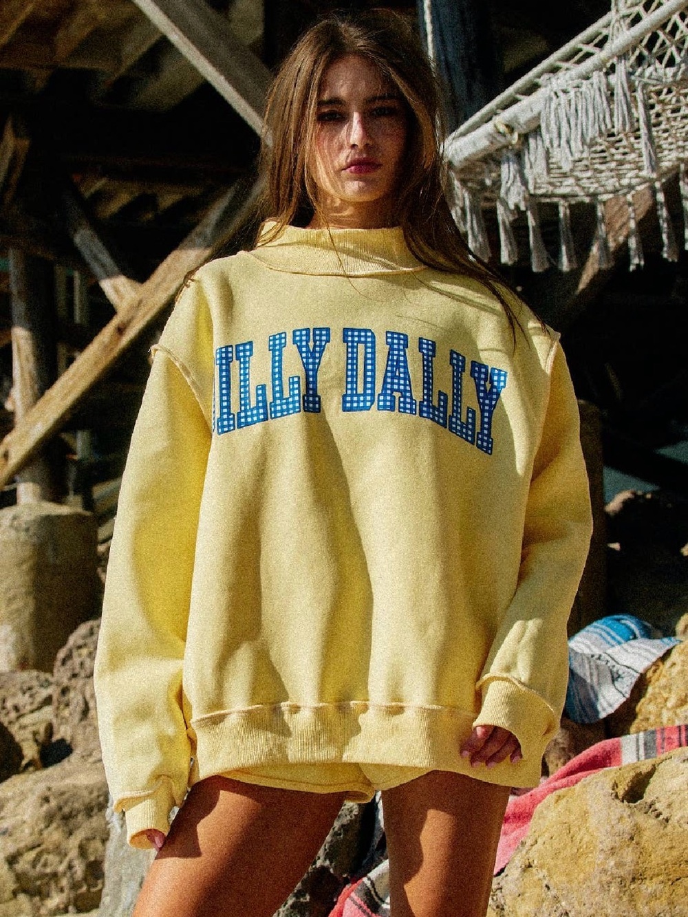 Dilly Reversible Mockneck Sweatshirt